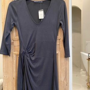 Navy Blue Fitted Dress